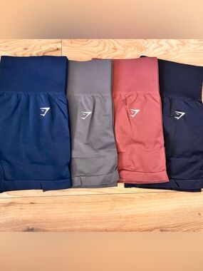 Gymshark Leggings Pack in Navy, Gray, Rust, Black